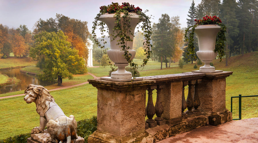 morning in Pavlovsk Park, Saint Petersburg, Russia